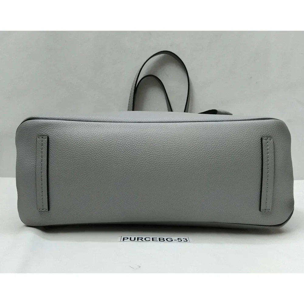 Marc Jacobs Women`s The Editor Griffin Rock Grey Zipper Satchel Shoulder Bag